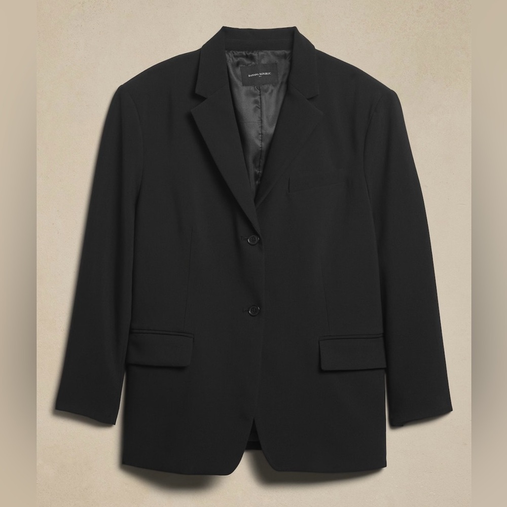 Banana Republic Black Oversized Blazer | Size M